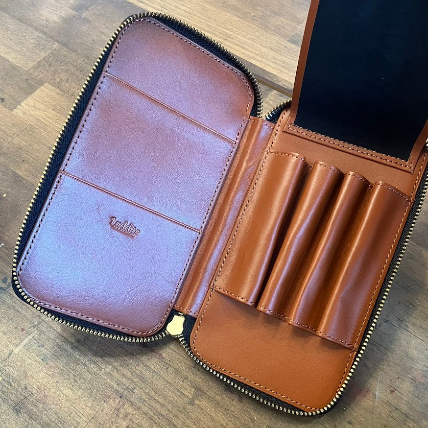 (数量限定)オリジナル万年筆「海底二万哩」＆ブライドルレザー・ペンケース「パストラル・カルーセル」